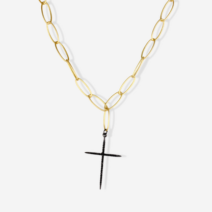 Chunky Cross Necklace - Danielle 429 – Ronda Smith Designs Chunky Cross Necklace - Danielle 429 – Ronda Smith Designs