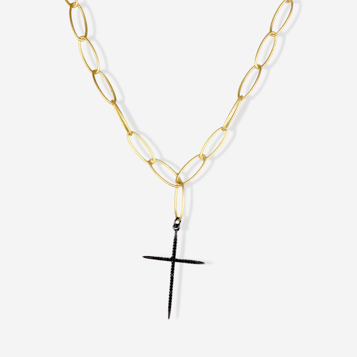 Chunky Cross Necklace - Danielle 429 – Ronda Smith Designs
